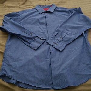 Alfani Fitted 17 32-33 Button Down Dress Shirt XL